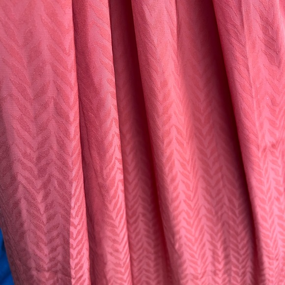 Orange Full Length Bridesmade Orange Coral Dress Lucyparis - Picture 5 of 5